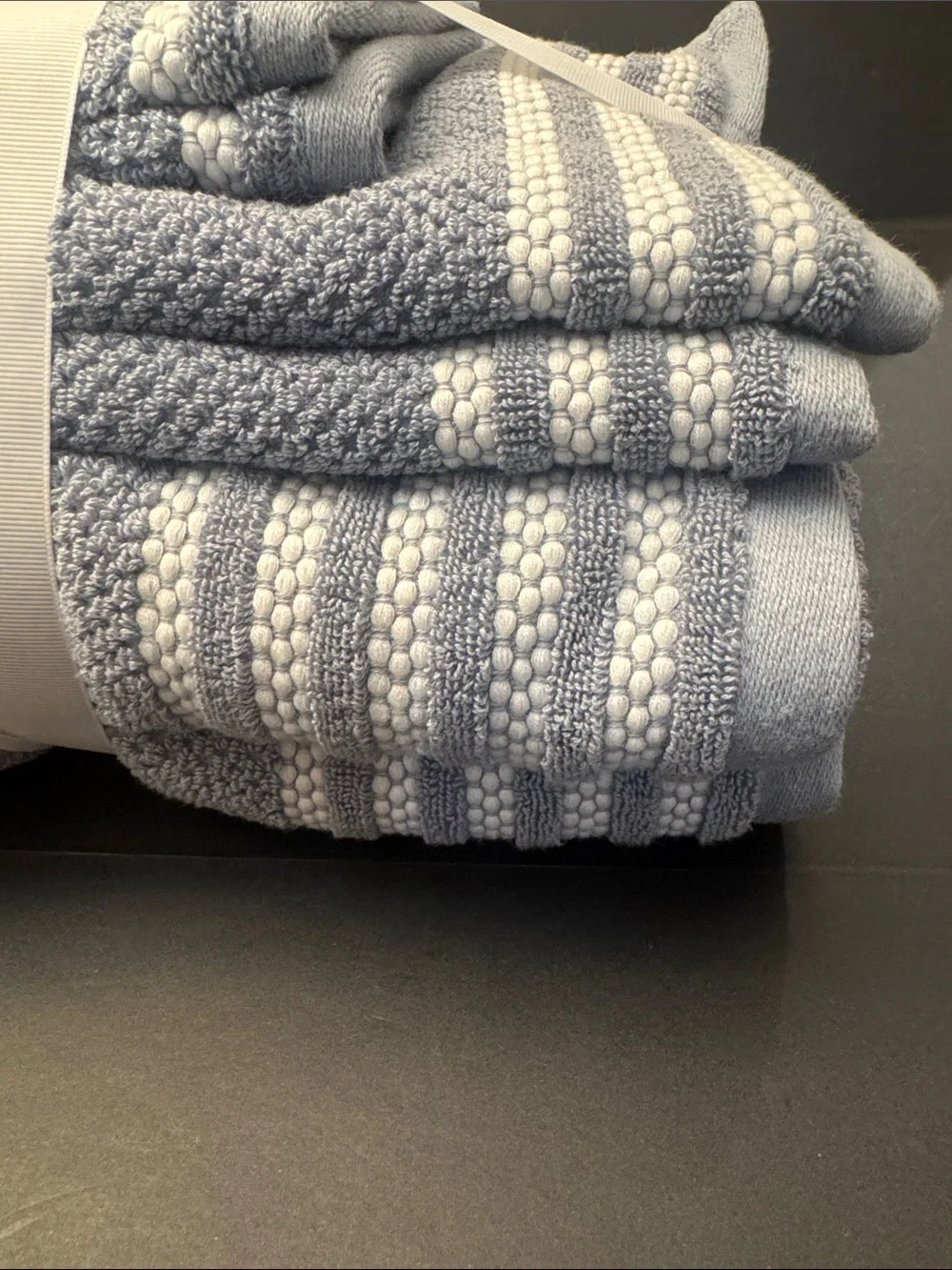 6pc TRULY LOU 100% Cotton Bath Towel Set - Moonstone